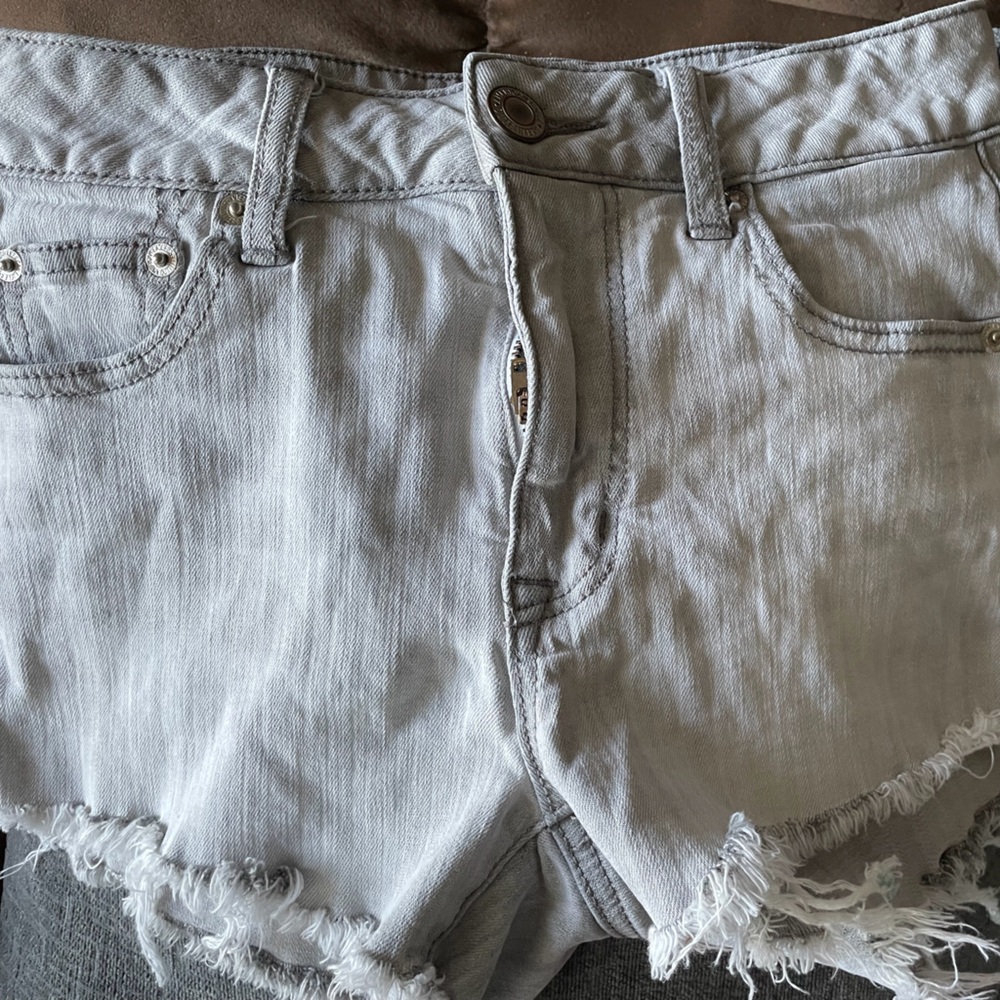 American Eagle Outfitters Light Gray Jean Shorts